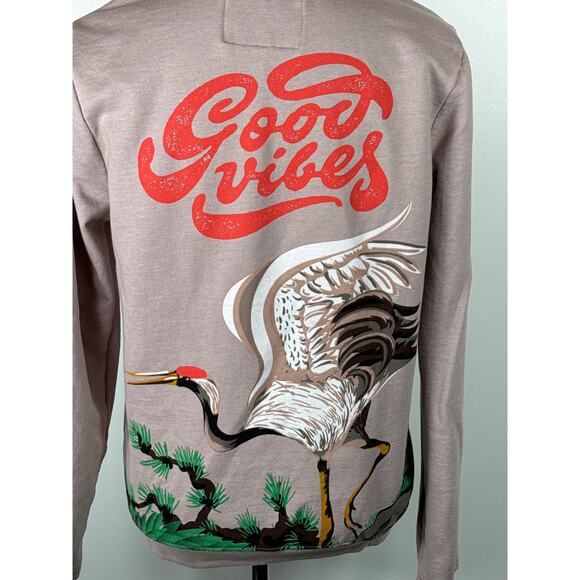 Blind Rooster, Mauve, Good Vibes Bird Sweatshirt, Size Small, Unisex - Picture 7 of 9